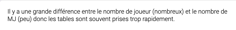 Témoignage de rôliste sur la difficulté de trouver un groupe JDR près de chez soi